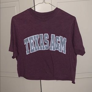 Texas A&M Cropped Tee